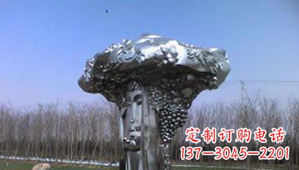 保定中领雕塑|不锈钢葡萄抽象雕塑