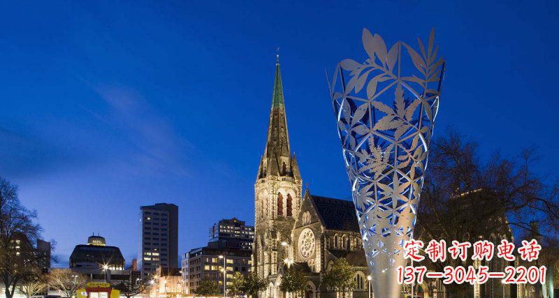 保定不锈钢树叶雕塑——给现代空间带来优雅古朴之美