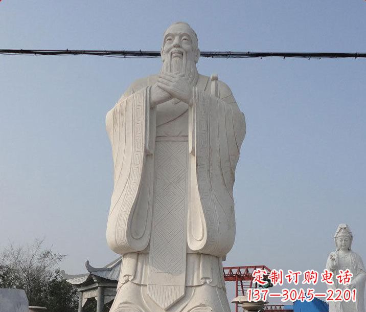 保定广场大型孔子石雕