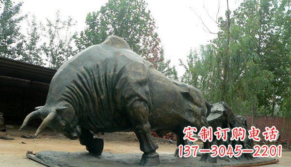 保定铜雕牛雕塑-领雕塑定制