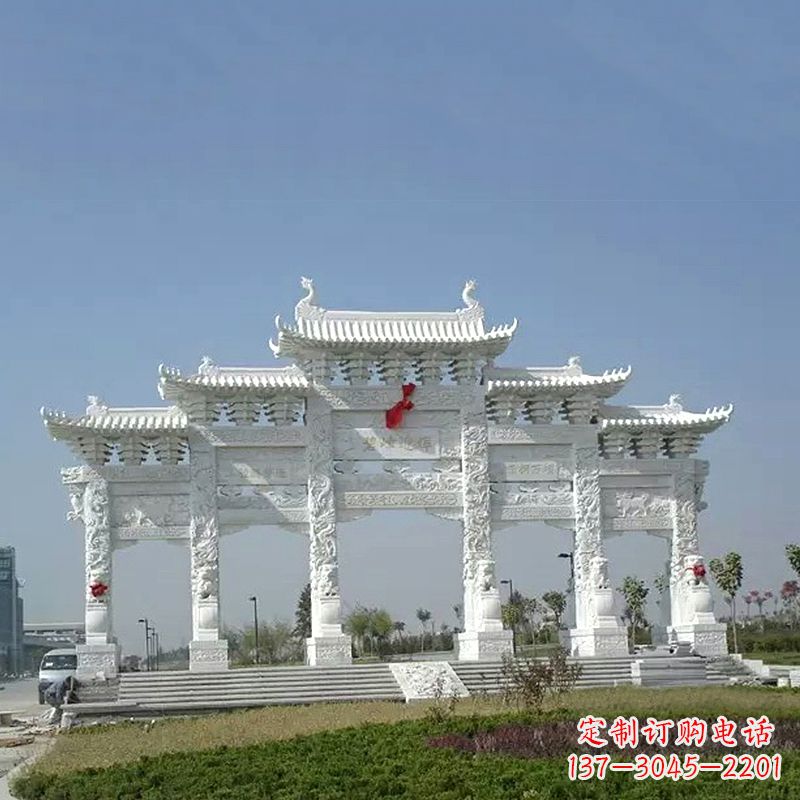 保定精美石牌坊雕塑，美化您的空间