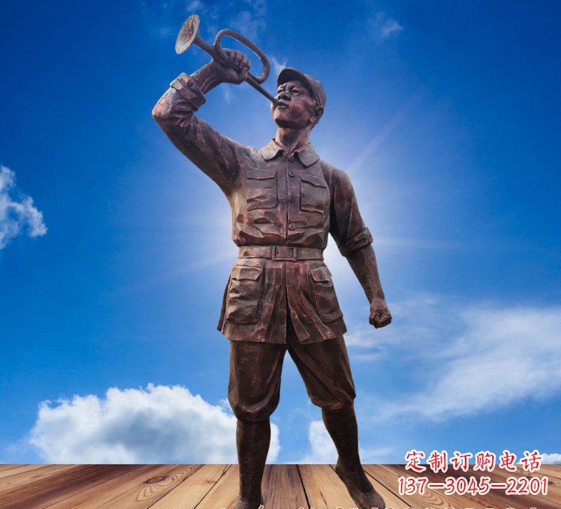 保定领雕塑:具有历史意义的红军铜雕