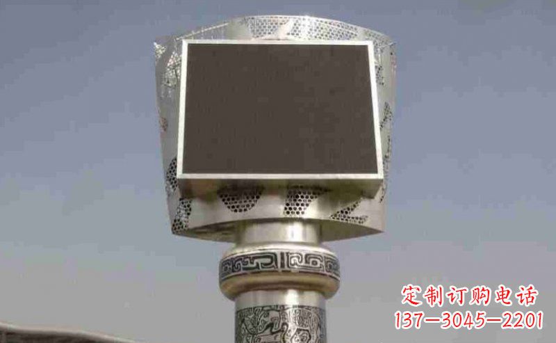 保定广场火炬不锈钢雕塑_2