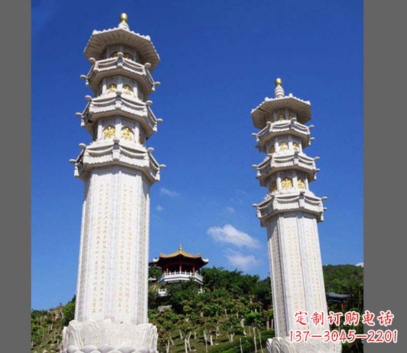 保定广场景观大理石宝塔石雕