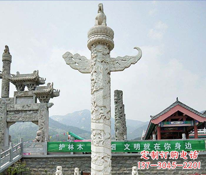 保定广场景观大理石华表石雕