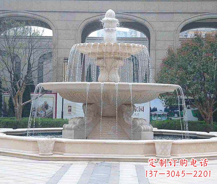 保定广场景观大型喷泉石雕
