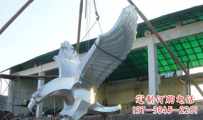 保定高端大气老鹰不锈钢雕塑