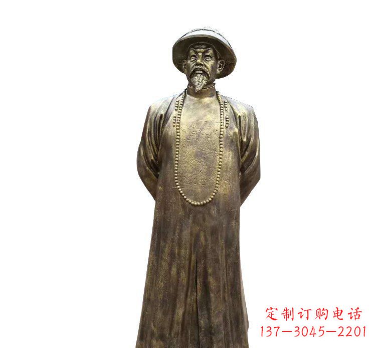 保定纪念林则徐的铜雕精品