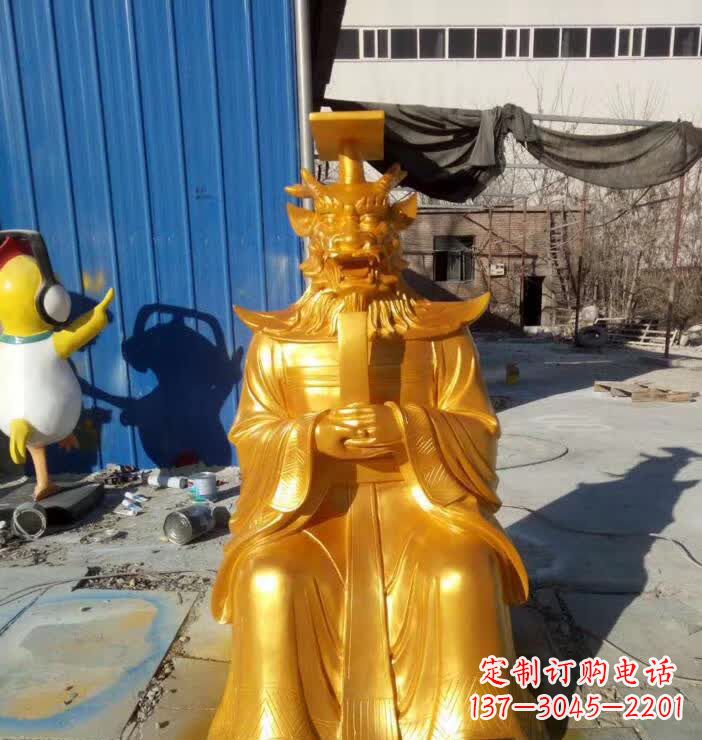 保定中领雕塑:精美龙王铜雕