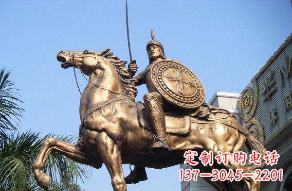 保定广场罗马战士人物景观铜雕