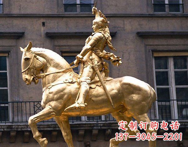 保定广场骑马凯撒大帝人物铜雕