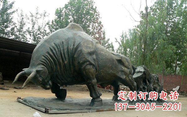 保定新中国拓荒牛铜雕,传承中国传统文化