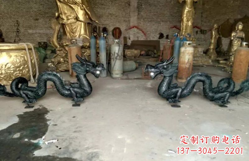 保定中领雕塑精美定制双龙戏珠雕塑