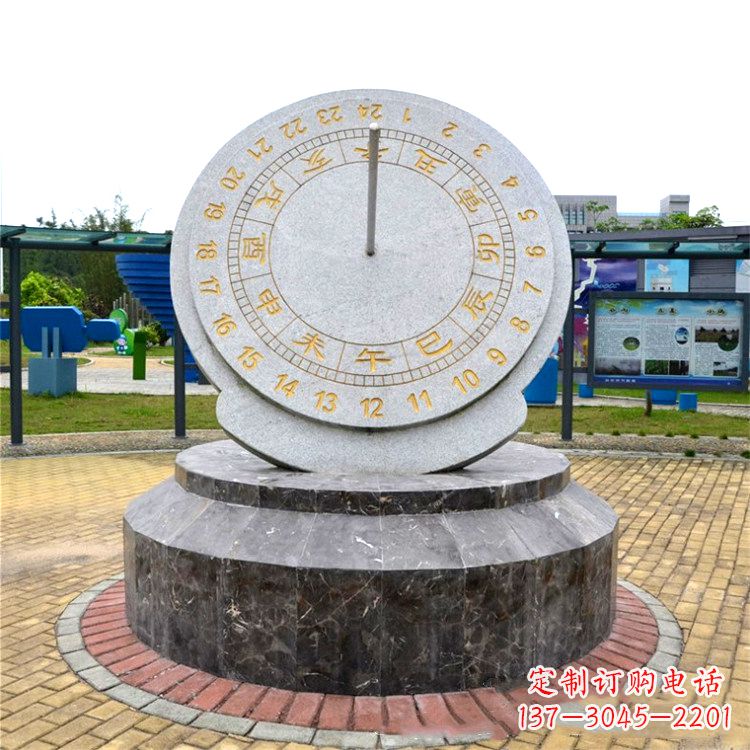 保定与众不同的精美日晷石雕塑