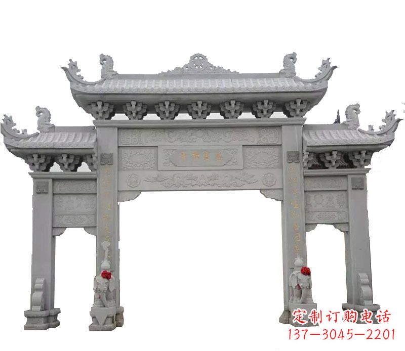 保定广场牌坊石艺雕塑,增添非凡的景观魅力