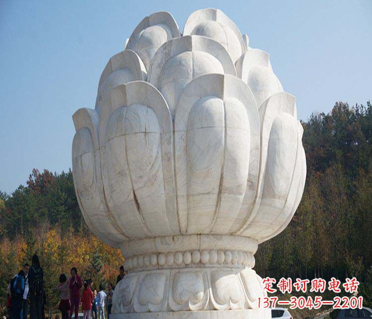保定荷花雕塑,引领广场石雕时尚