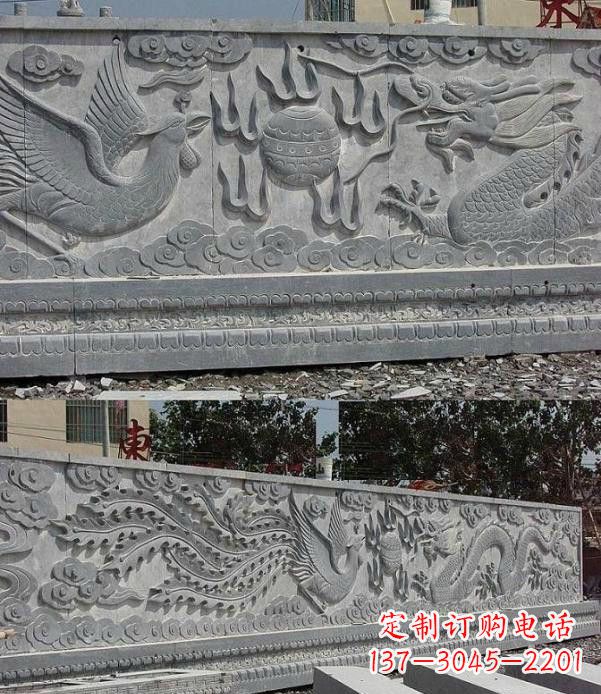 保定精美石浮雕影壁雕塑