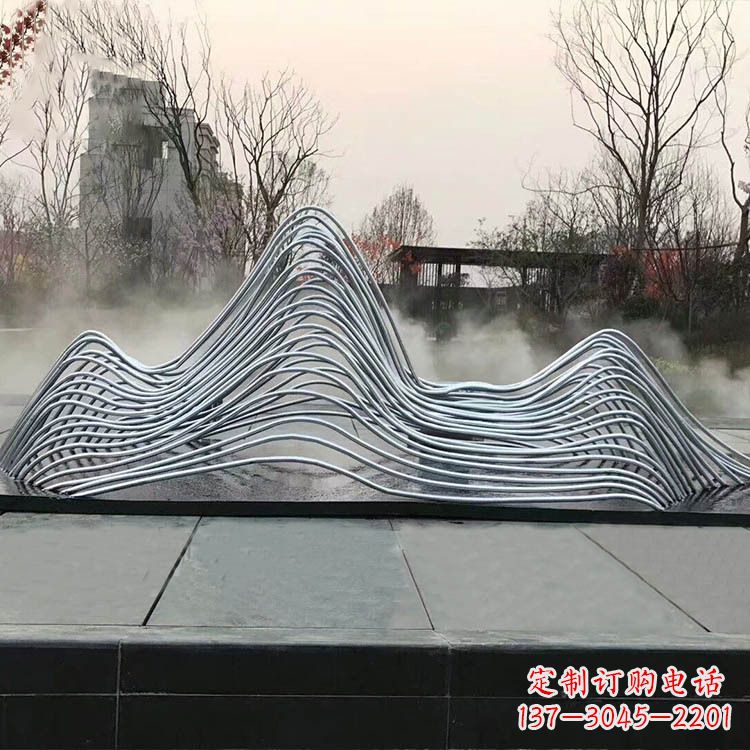 保定专业定制不锈钢假山雕塑