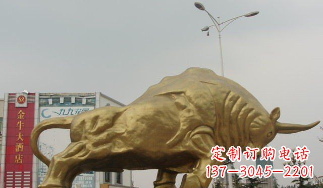 保定拓荒牛铜雕塑-充满历史气息的精美雕塑