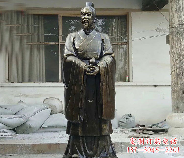 保定扁鹊人物铜雕塑,高雅栩栩如生