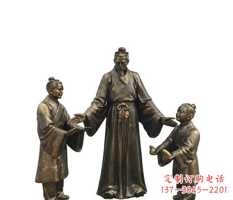 保定精美铜雕孔融雕塑,温柔释放你的情怀