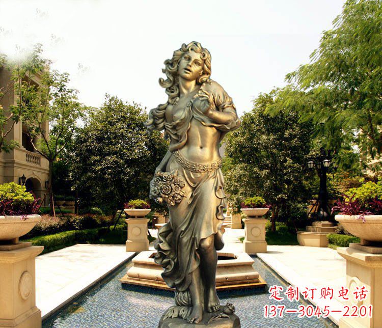 保定广场铜雕女神像人物雕塑