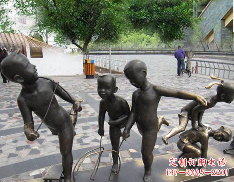 保定专业定制广场铜雕儿童雕塑