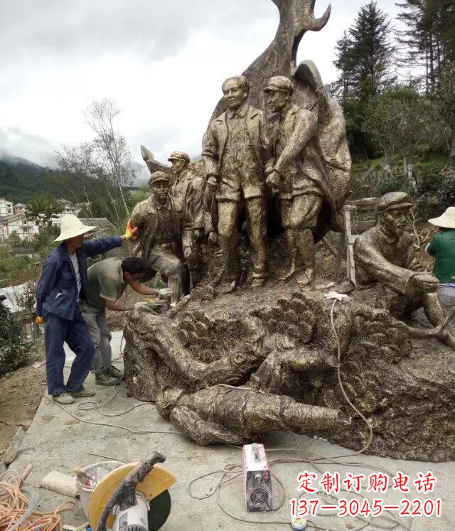 保定广场伟人纪念铜雕