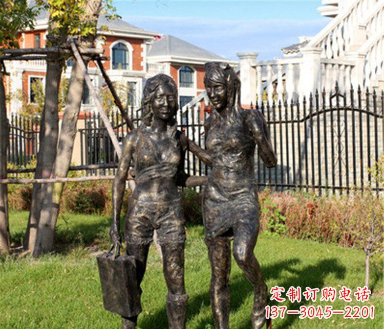 保定精致温润的女孩铜雕