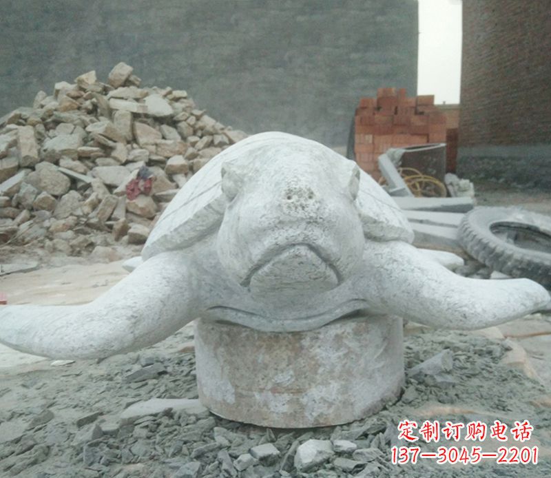 保定海边动物海龟石雕