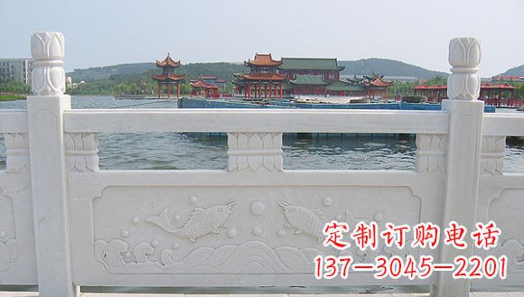 保定海边汉白玉栏板石雕