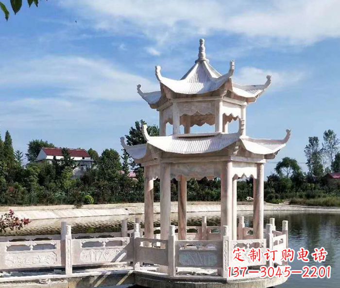 保定中领雕塑精心打造的海边抒情凉亭雕塑,以海…