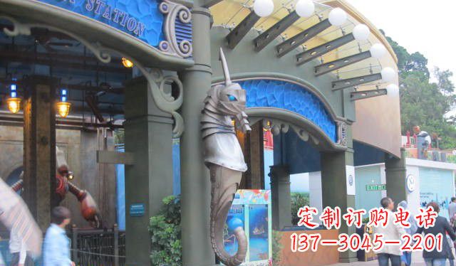 保定海马铜雕