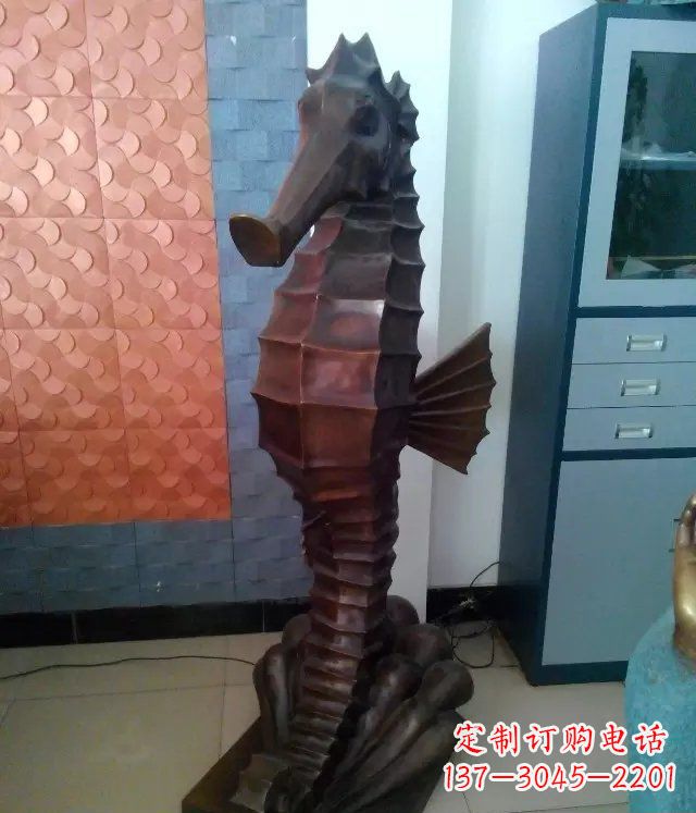 保定海马铸铜动物铜雕
