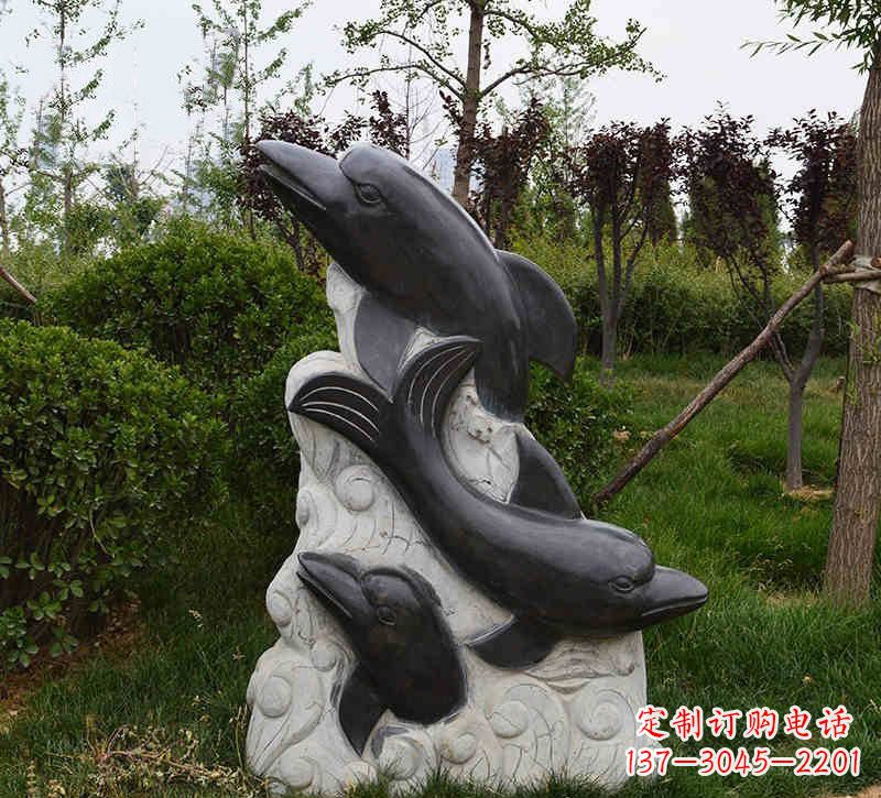 保定特色海豚雕塑,带您体验最真实的海洋梦想