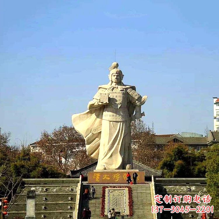 保定韩信西汉军事家雕像,引领西汉文化风采