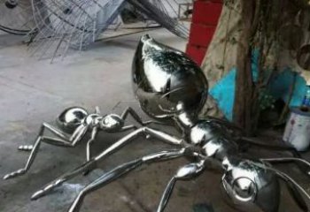 保定中领雕塑|不锈钢蚂蚁雕塑