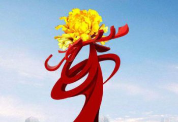 保定中领雕塑：牡丹花开，把美景永久定格