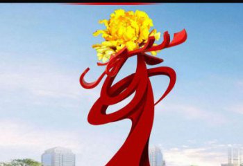 保定欣赏静谧的雕塑之美：不锈钢牡丹花雕塑