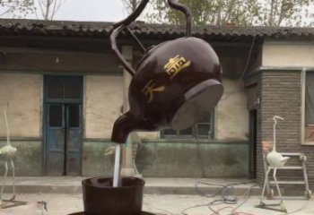 保定茶壶精美铜雕，为您打造经典景观雕塑