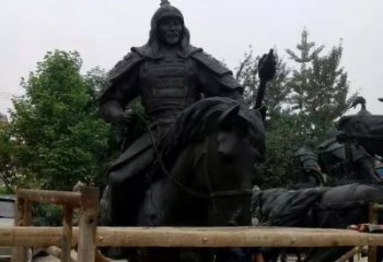 保定浪漫古将骑马铜雕，让您感受古代将军的风采！
