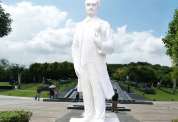 保定爱迪生公园广场世界名人石雕塑