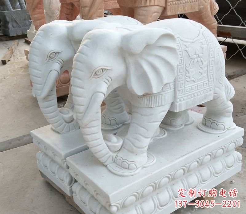 保定精美大象招财雕塑独特鼻卷魅力无限