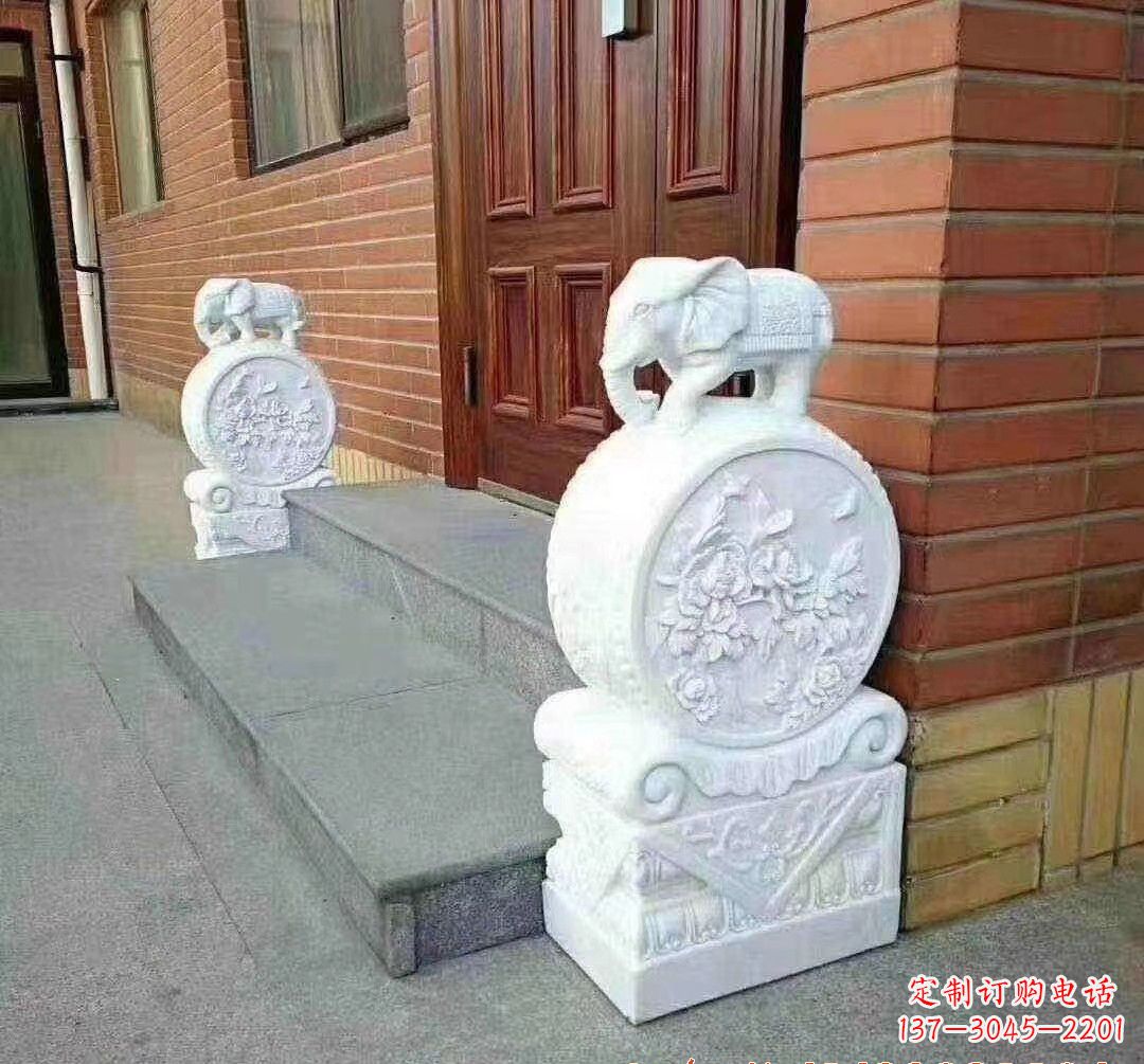保定汉白玉大象雕塑,令家庭美景更加完美