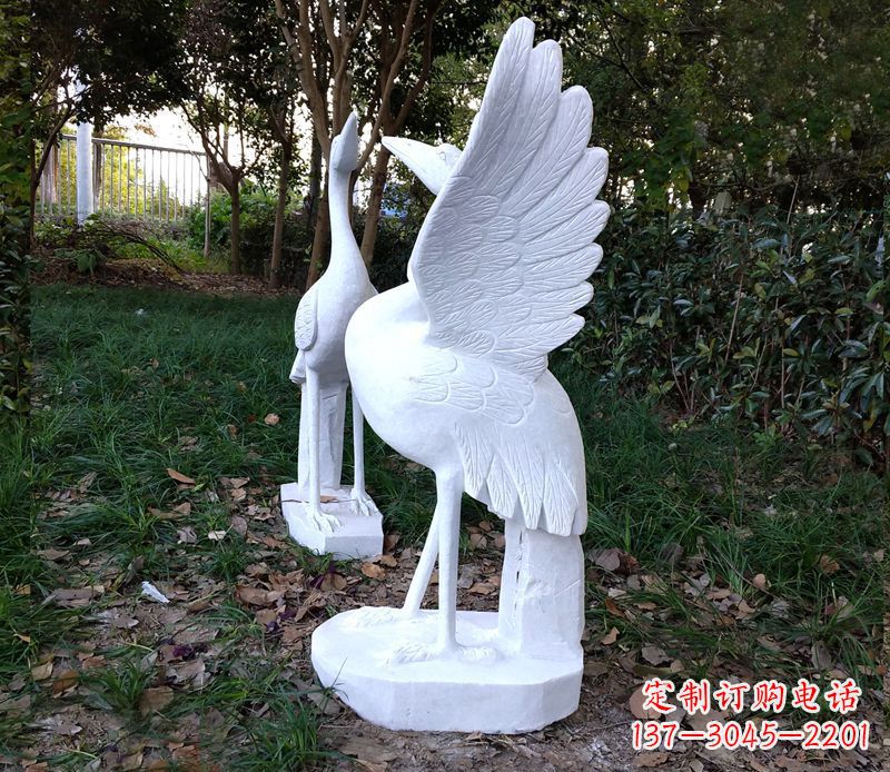 保定艺术级典雅的丹顶鹤雕塑