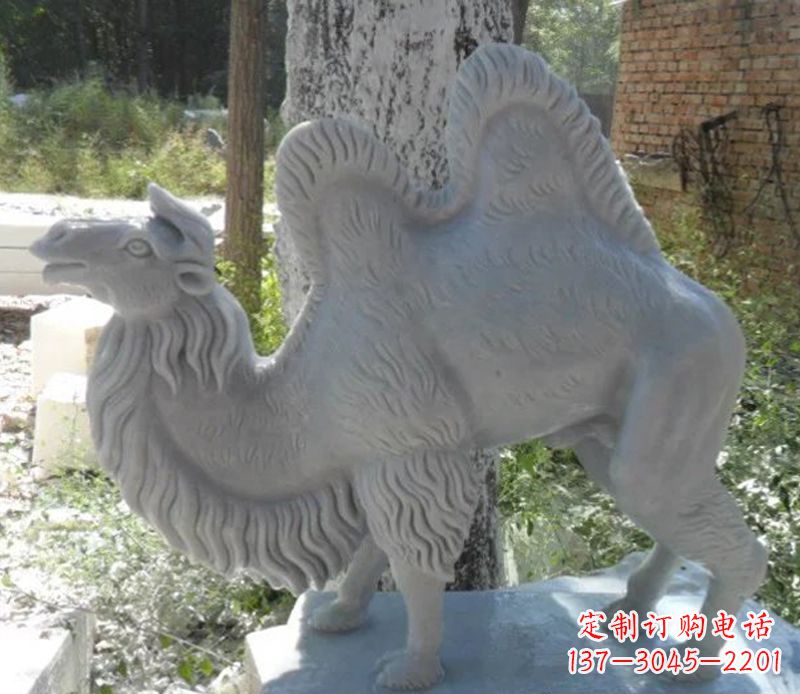 保定汉白玉骆驼雕,融入古朴奢华