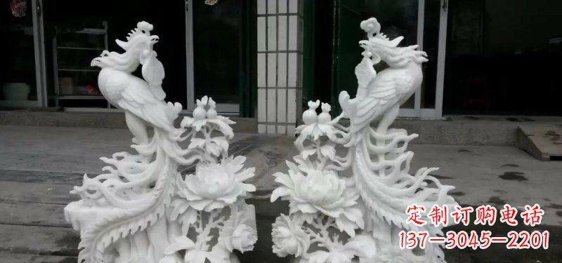 保定中领雕塑汉白玉凤凰雕塑