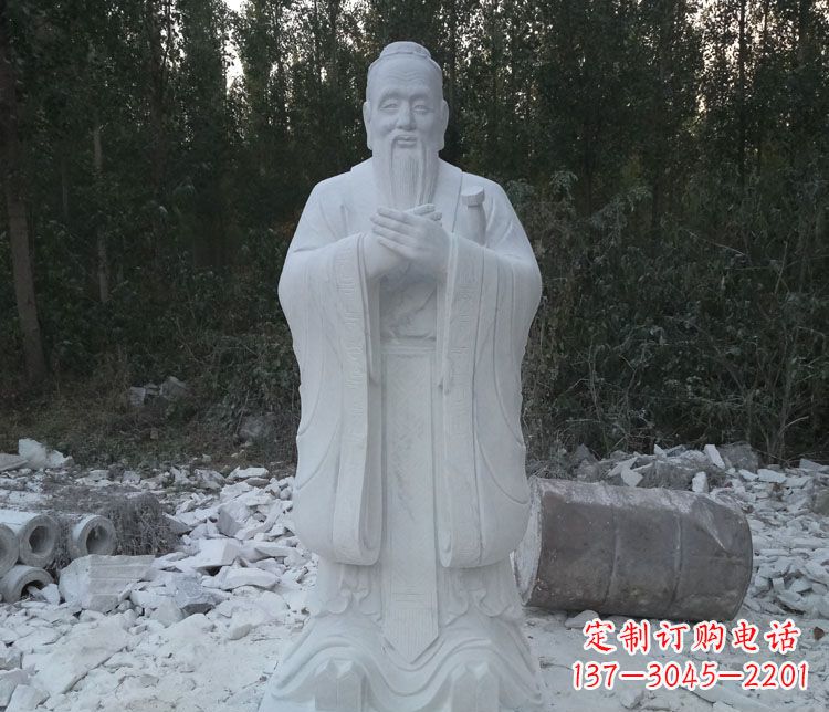 保定传承中国文化的孔子雕塑