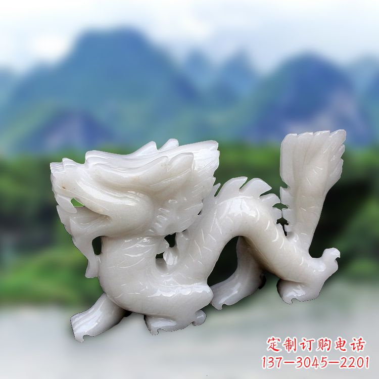 保定汉白玉龙雕塑饱含着中国传统文化的气息,是…