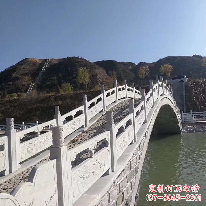 保定汉白玉路桥石栏杆雕塑